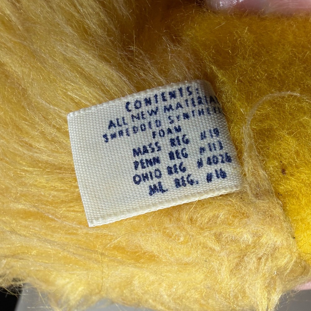 VINTAGE 1977 ANIMAL FAIR 18" FUZZY YELLOW BIRD ZONK STUFFED ANIMAL PLUSH TOY KID - Picture 8 of 9
